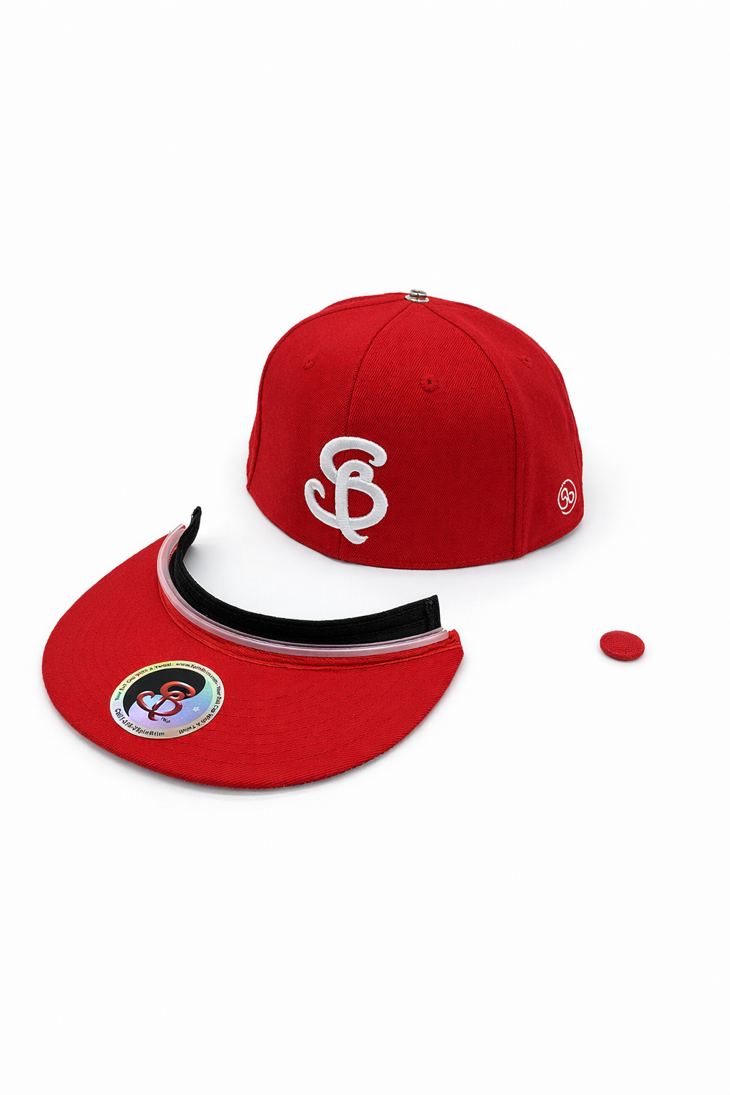 Complete SpinBrim Solid Hat – Rich Red